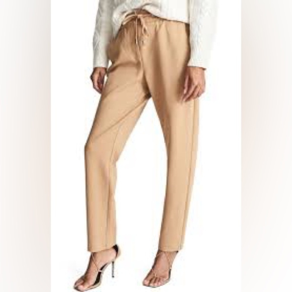 REISS Eve Pull On Jogger Pants In Camel US 10